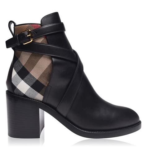 burberry womens ankle boots|Burberry boots with clear heels.